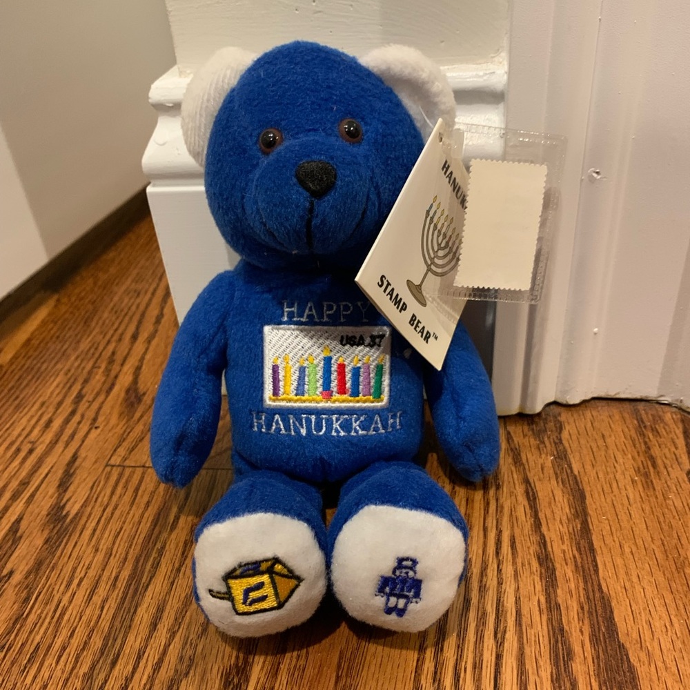 Timeless Toys, Inc. 2003 Hanukkah Stamp Bear USPS.. with tags